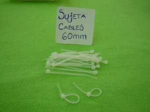 SUJETA CABLES 60MM C/1000