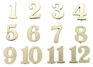 NUMEROS ORDINALES 2.5CM C/12