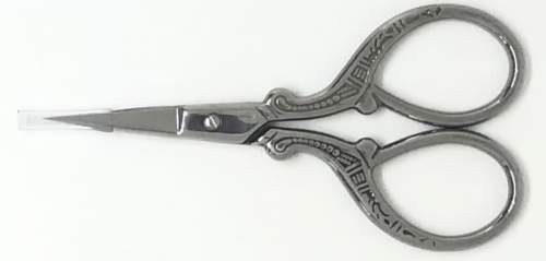 TIJERA FINA GRABADA PLATA 3 3/4"