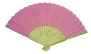 ABANICO DE TELA 21CM
