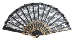ABANICO ENCAJE 23CM