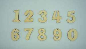 NUMERO MADERA 4CM C/20