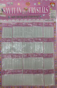 PERLA CON ADHESIVO 6MM C/20 PAQ DE 40 PZAS