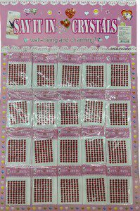 PIEDRA CON ADHESIVO 4MM C/ 20 PAQ DE 77 PZAS