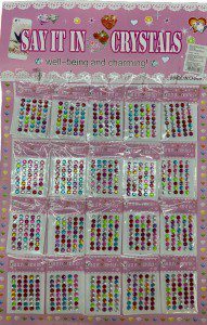 PIEDRA CON ADHESIVO 6MM C/ 20 PAQ DE 45 PZAS